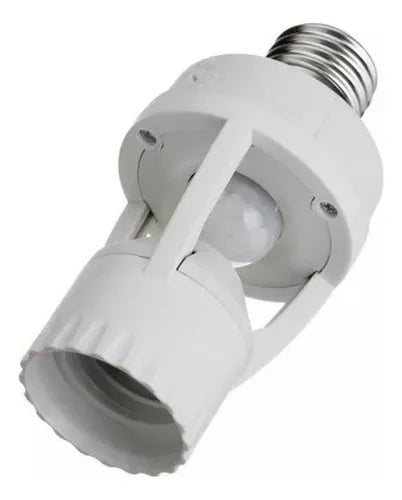 Kit 3 Sensor de Presença Lâmpada com Fotocélula Soquete E27 Luatek LK-6015 Cor Branco