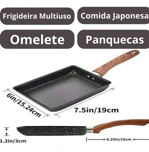 Frigideira Japonesa Omelettes Panquecas Lanches Antiaderente