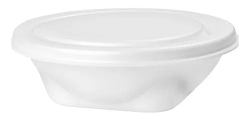 Marmitex Isopor Redondo Copobras Pt 102 Nº8 750ml 50 Unid. Cor Branco