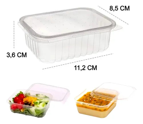Kit 100 Pote Descartável 150ml Freezer Microondas Marmita