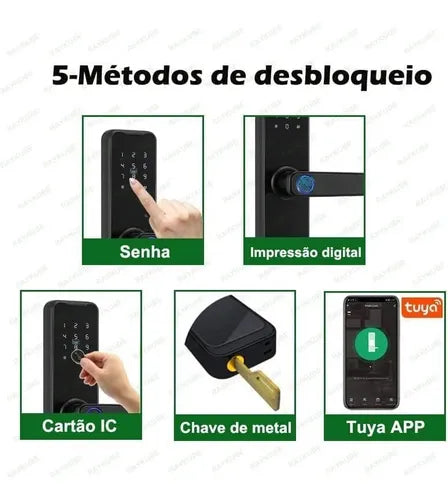 Fechadura Inteligente Biométrica Zigbee Digital Eletrônica