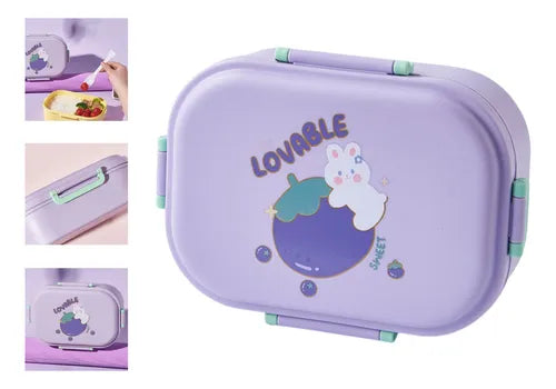 Marmita Bento Pote 1 L Microondas Freezer Infantil Adulto Cor Lilás