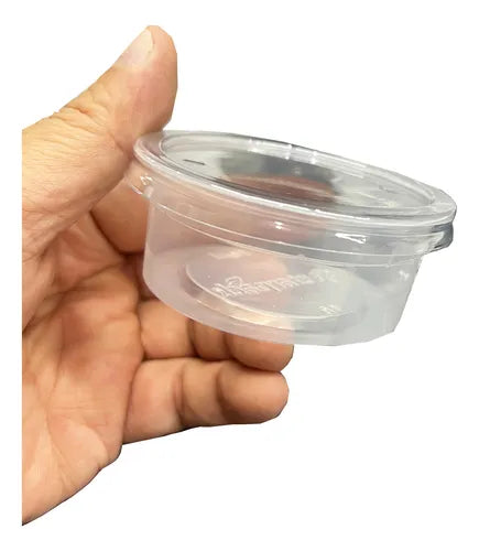100unid Potinho Transp Descartavel Molhos 70ml Staparck