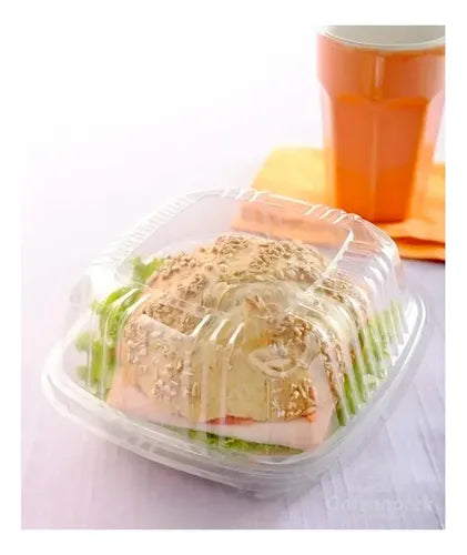Hamburgueira Sanduicheira Ga12 Pet Galvanotek 100 Un Full Cor Transparente