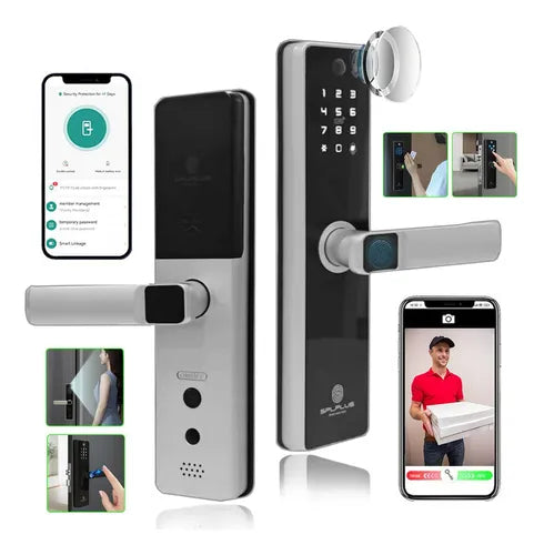 Fechadura Digital Biométrica Smart Com Câmera E App Wifi