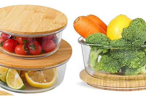 Jogo De Potes Resistente Para Alimentos Forno Freezer