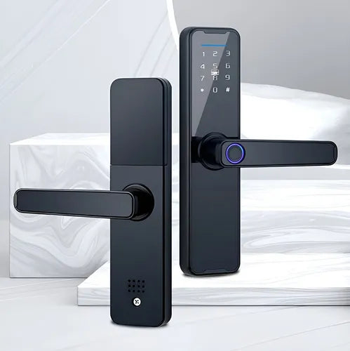 Fechadura Eletrônica Digital Bbg Smart Lock Preta Biometria