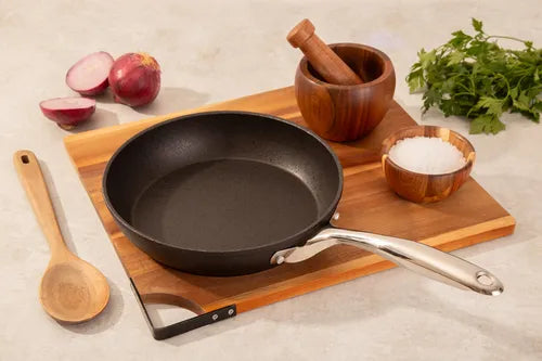 Frigideira Inox Antiaderente Black Rock 1,2l 20cm Mimo Style Cor Preto