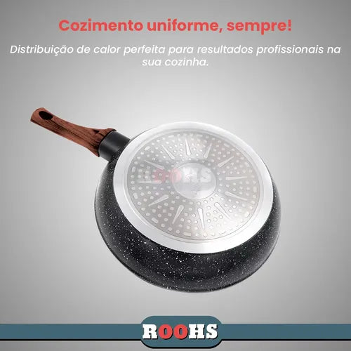 Frigideira De Indução Cerâmica 26cm Compacta Antiaderente