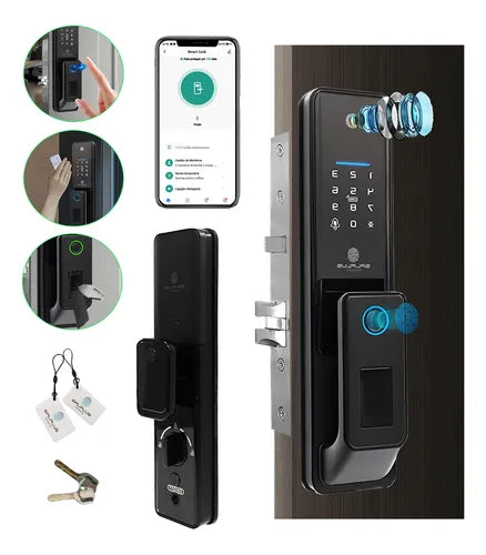 Fechadura Eletrônica Digital Biométrica Tuya Smart Life Wifi