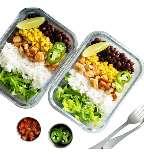 Conjunto 5 Pote Vidro Hermético Marmita Tampa Plástico 370ml