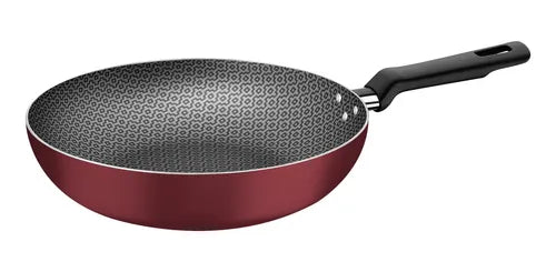 Frigideira Funda Antiaderente 24cm Loreto Tramontina - Cores Cor Vermelho e Cinza