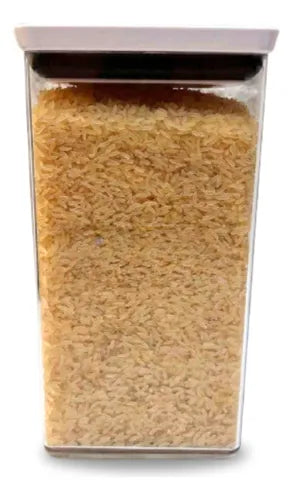 Pote Hermético De Plástico Branco 2100ml