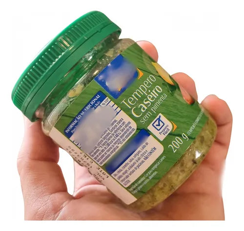 50 Potes Plástico Pet 220ml C/ Rosca Temperos Conserva Alho