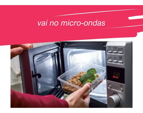 Kit 24 Pote Descartável 350ml Freezer Microondas Marmita