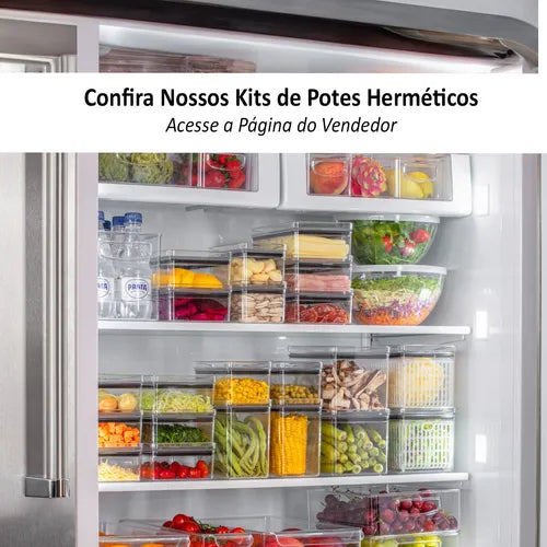 Pote Organizador Hermético Grande 4.200 Ml Para Arroz Mant.