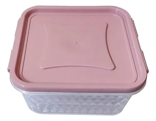 Potes Micro-ondas E Freezer Cristal Tampa Hermética - 3 Uni