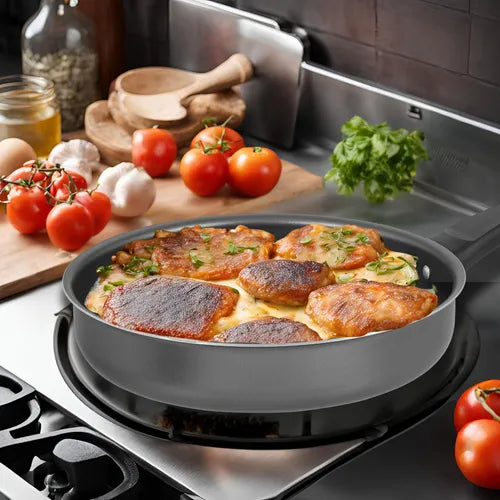 Frigideira Antiaderente Teflon 18cm Diametro Aluminio Cor Grafite