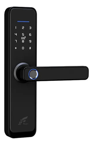 Fechadura Digital Eletrônica Biometrica Inteligente Jwcom Smart Wifi App, Cartão Nfc, Senha