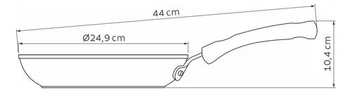 Frigideira Indução Profissional 24cm Antiaderente Tramontina