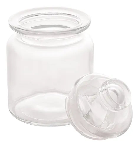 Kit 2 Porta Mantimento Tempero Vidro Arena 260ml