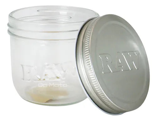 Raw Masor Pote Armazenagem Vidro Jar 10 Oz 280ml Hermético Cor Transparente