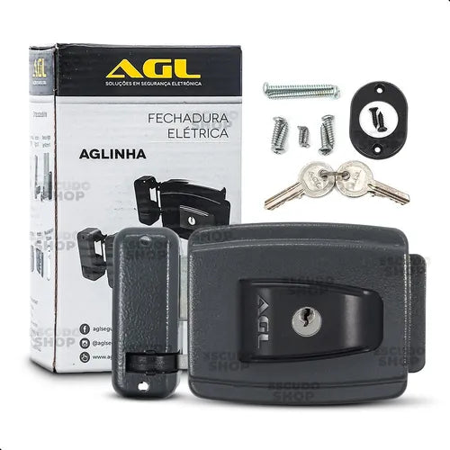 Fechadura Elétrica Agl Inha 12v Abertura Interna