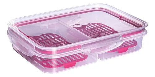 Porta Alimentos Hermético Trava Mais 1,1 L - Plasutil