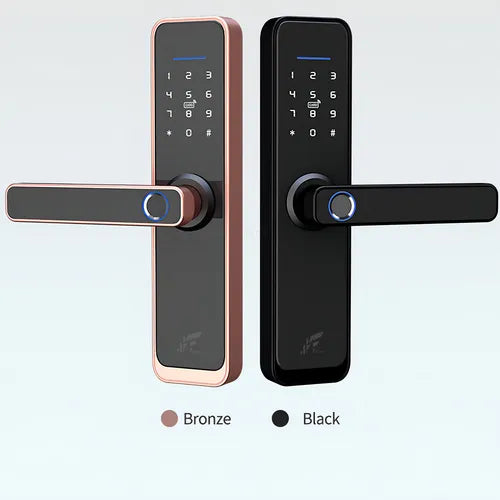 Fechadura Digital Eletrônica Biometrica Inteligente Jwcom Smart Wifi App, Cartão Nfc, Senha