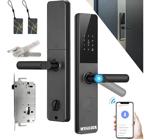 Fechadura Eletronica Digital Biometria Senha Wifi+bluetooth