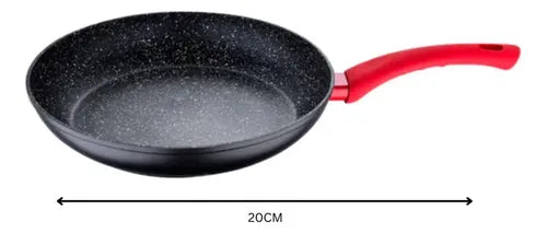 Frigideira Rasa Toledo 20cm Indução Anti-aderente - Bergner Cor Preto