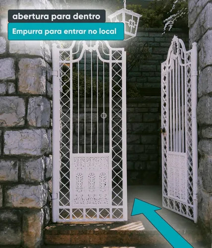 Fechadura Hdl C90 Pro Branca Ajustável Botão Portão Búzios