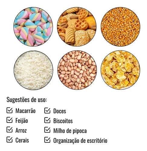 Conjunto Potes Herméticos Vidro Borossilicato 2 Unidades