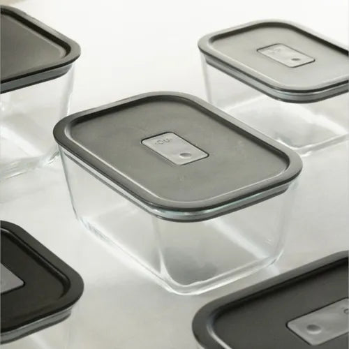 Pote Vidro Hermético Airfryer Micro Forno Freezer 1,2 Litros Cor Black