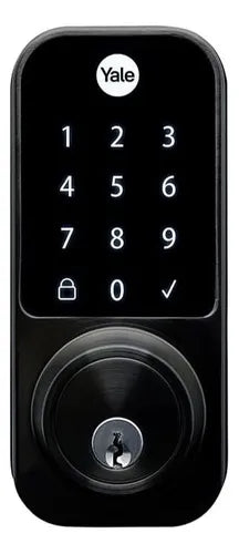 Fechadura Digital De Embutir YDD 120 Externa Preta Yale