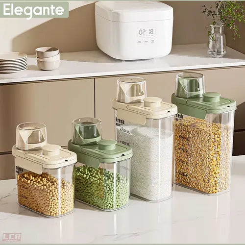 Kit 3 Potes Acrílico Dispenser Multiuso Copo Dosador E Tampa