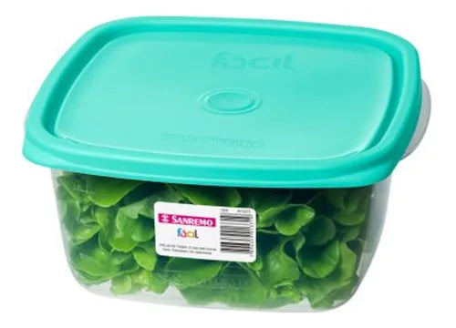 Kit 3 Potes Plásticos Hermético 1,9l Com Tampa Marmita