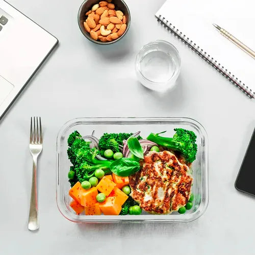 5 Potes Vidro Hermético Alimentos Microondas Home Life