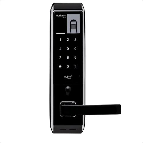 Fechadura Digital Intelbras Fr330 com Senha Teclado Touch Biometria de Embutir