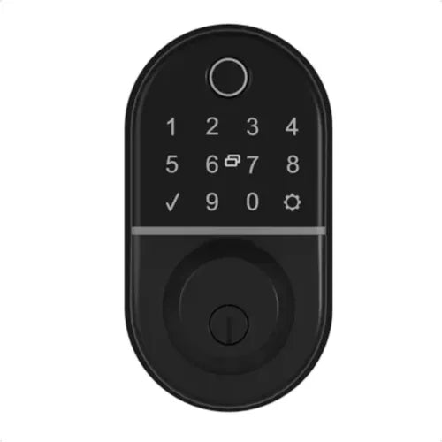Fechadura Eletrônica Digital Compact Trinco Rolete Com Biometria E Senha Yale