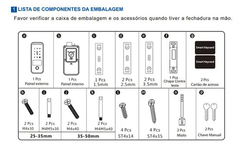 Fechadura Inteligente Eletrônica de Sobrepor Wi-fi Novadigital SM-07 Com Biometria Sem Maçaneta Cor Preto