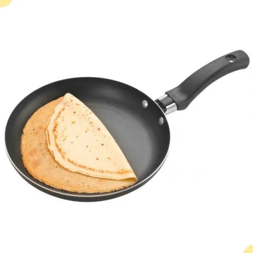 Frigideira Panqueca Tapioca 26cm Antiaderente Não Gruda Top! Cor Preto