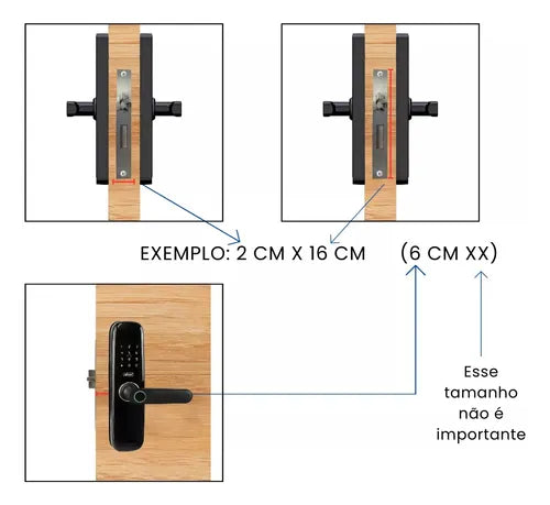 Fechadura Digital Biométrica Touch Id Smart Lock Push E Push