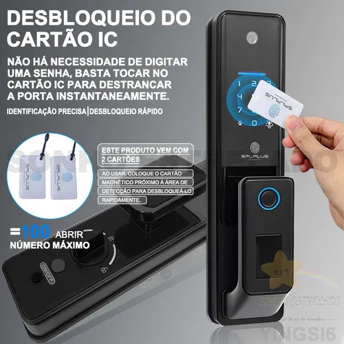 Fechadura Inteligente Digital Eletronica Wi-fi Biométrica