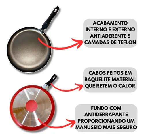 Tapioqueira, Crepeira E Frigideira Tamanho 22cm Antiaderente