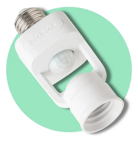 Sensor De Presença Lâmpada P/iluminação Fotocélula Bocal E27
