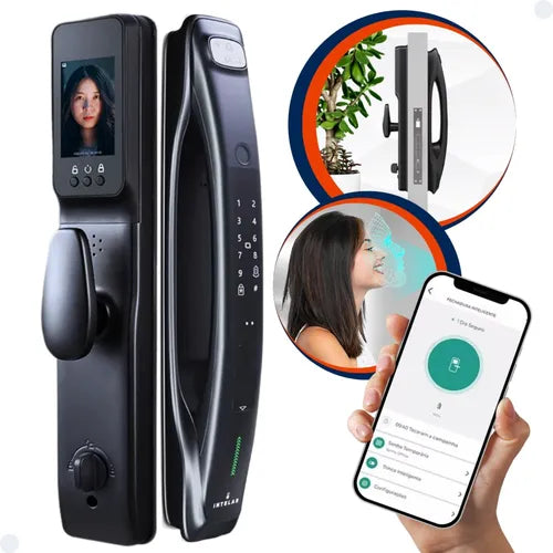 Fechadura Digital Eletronica Com Reconhecimento Facial 3d