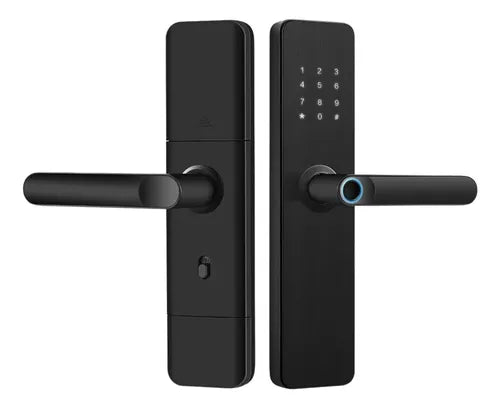 Fechadura Eletronica Digital Porta Biometria Wifi Senha Knup Cor Preto