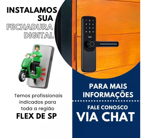Fechadura Digital Biométrica Eletronica Touch Biometria App