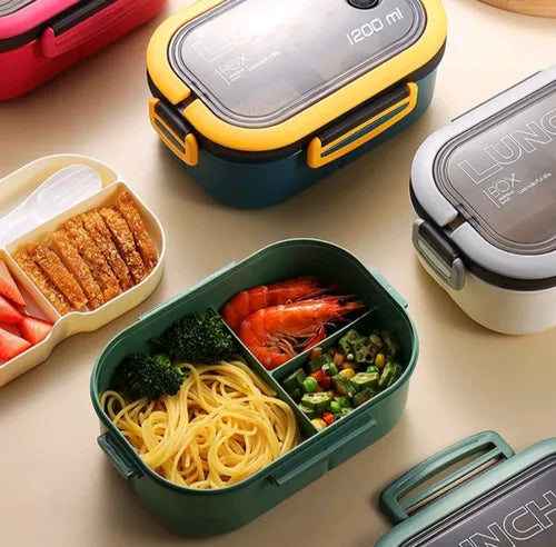 Kit Marmita E Bolsa Térmica Com Divisória Trabalho Fitness